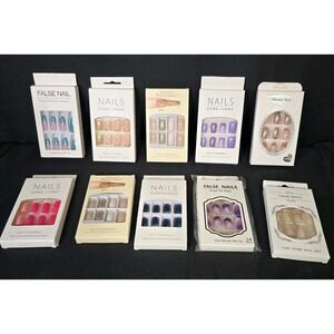 NIB Mixed Lot Of 10 Packs Of Fake Nails